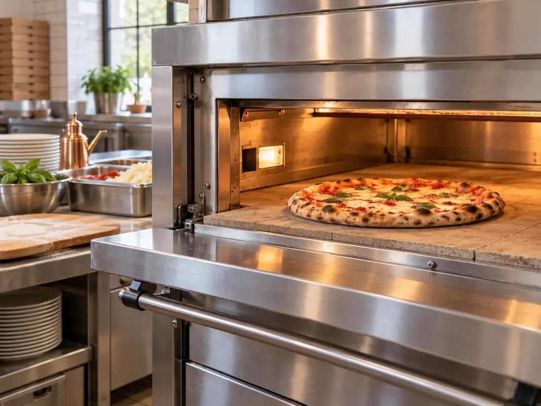 Taş tabanlı profesyonel pizza fırını